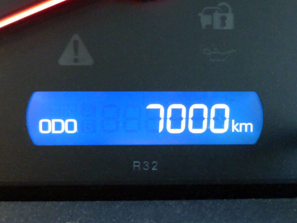 愛車トヨタノア80系の走行距離が7,000kmになりました！