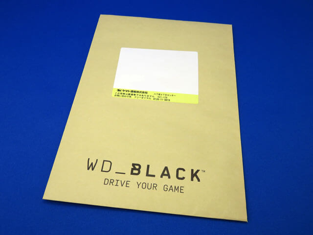#WD_BLACK の ステッカー＆A5クリアファイルが届く