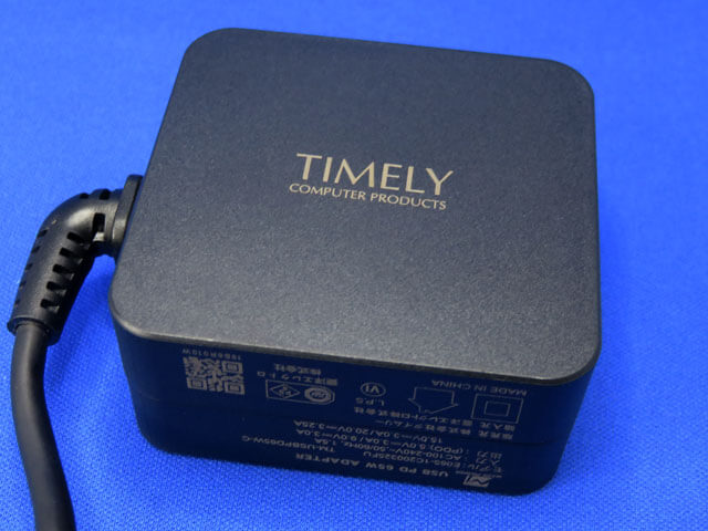 TIMELY USB Type-C PD65W 高速充電アダプタ TM-USBPD65W-C当たる