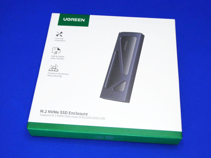 UGREEN商品モニターとしてNVME専用 M.2 SSD 外付けケース当たる