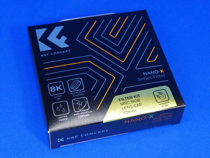 K&F Concept 52mm マグネットND8+レンズキャップセット