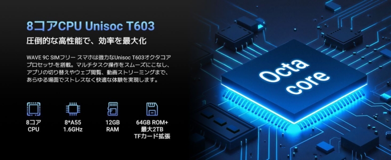 【PRセール情報】Blackview WAVE 9C スマートフォン